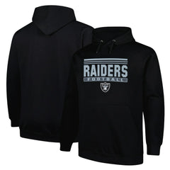 Fanatics Las Vegas Raiders Big & Tall Pop Pullover Hoodie Black