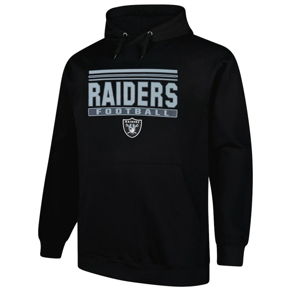 Fanatics Las Vegas Raiders Big & Tall Pop Pullover Hoodie Black