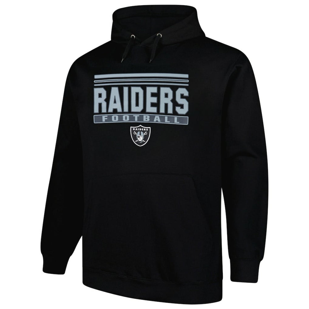 Fanatics Las Vegas Raiders Big & Tall Pop Pullover Hoodie Black