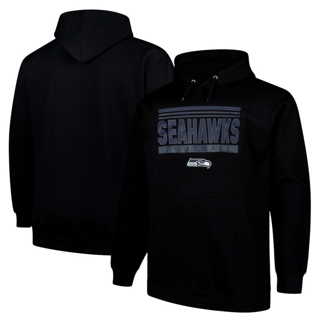 Fanatics Seattle Seahawks Big & Tall Pop Pullover Hoodie Black