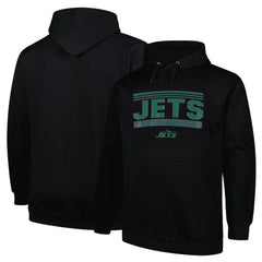 Fanatics New York Jets Big & Tall Pop Pullover Hoodie Black
