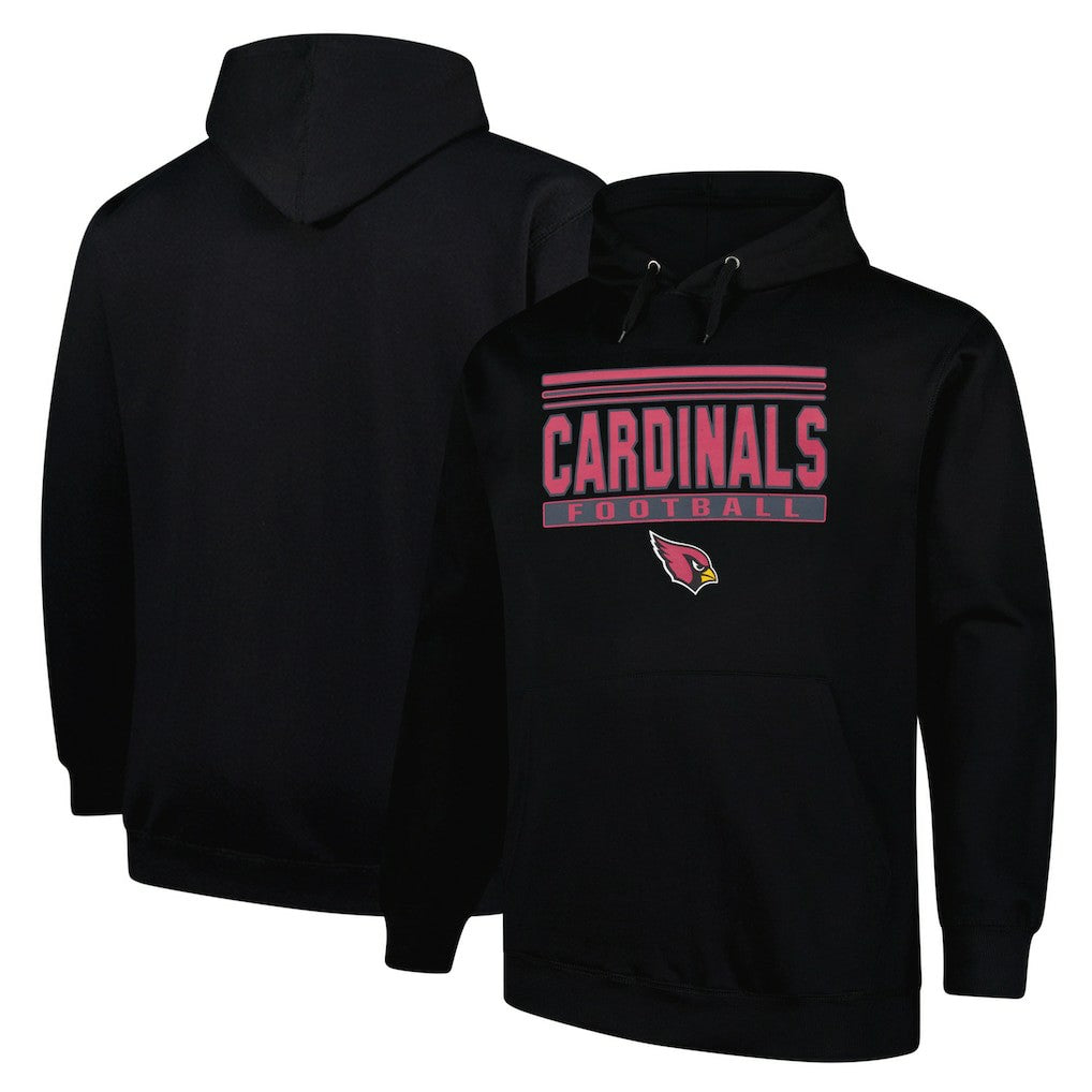 Fanatics Arizona Cardinals Big & Tall Pop Pullover Hoodie Black