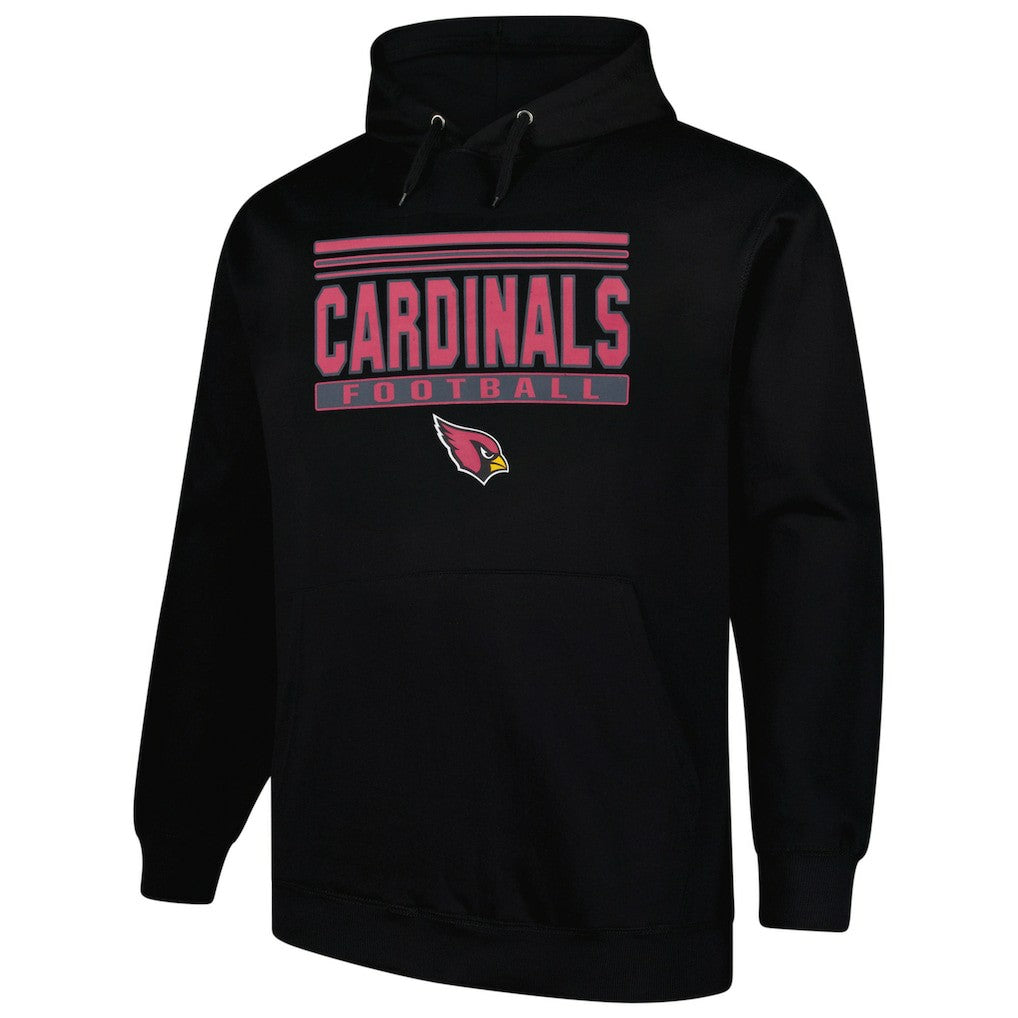 Fanatics Arizona Cardinals Big & Tall Pop Pullover Hoodie Black