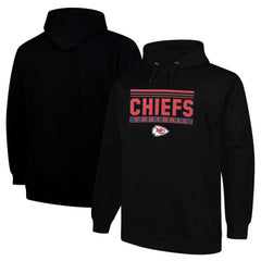 Fanatics Kansas City Chiefs Big & Tall Pop Pullover Hoodie Black