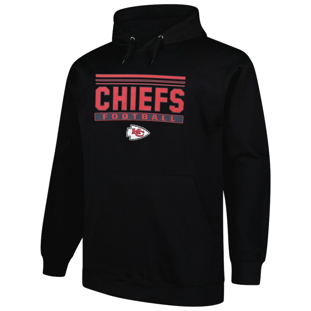 Fanatics Kansas City Chiefs Big & Tall Pop Pullover Hoodie Black