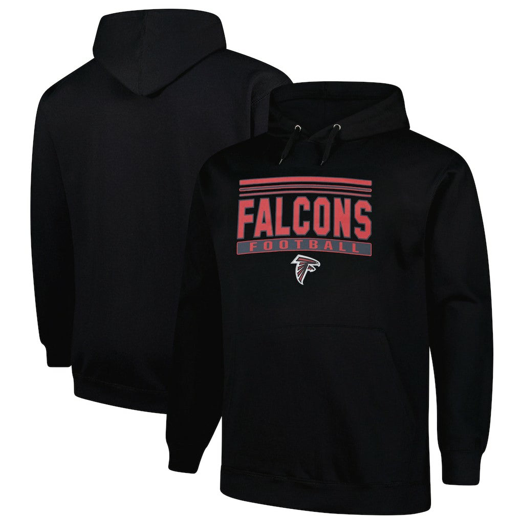 Fanatics Atlanta Falcons Big & Tall Pop Pullover Hoodie Black
