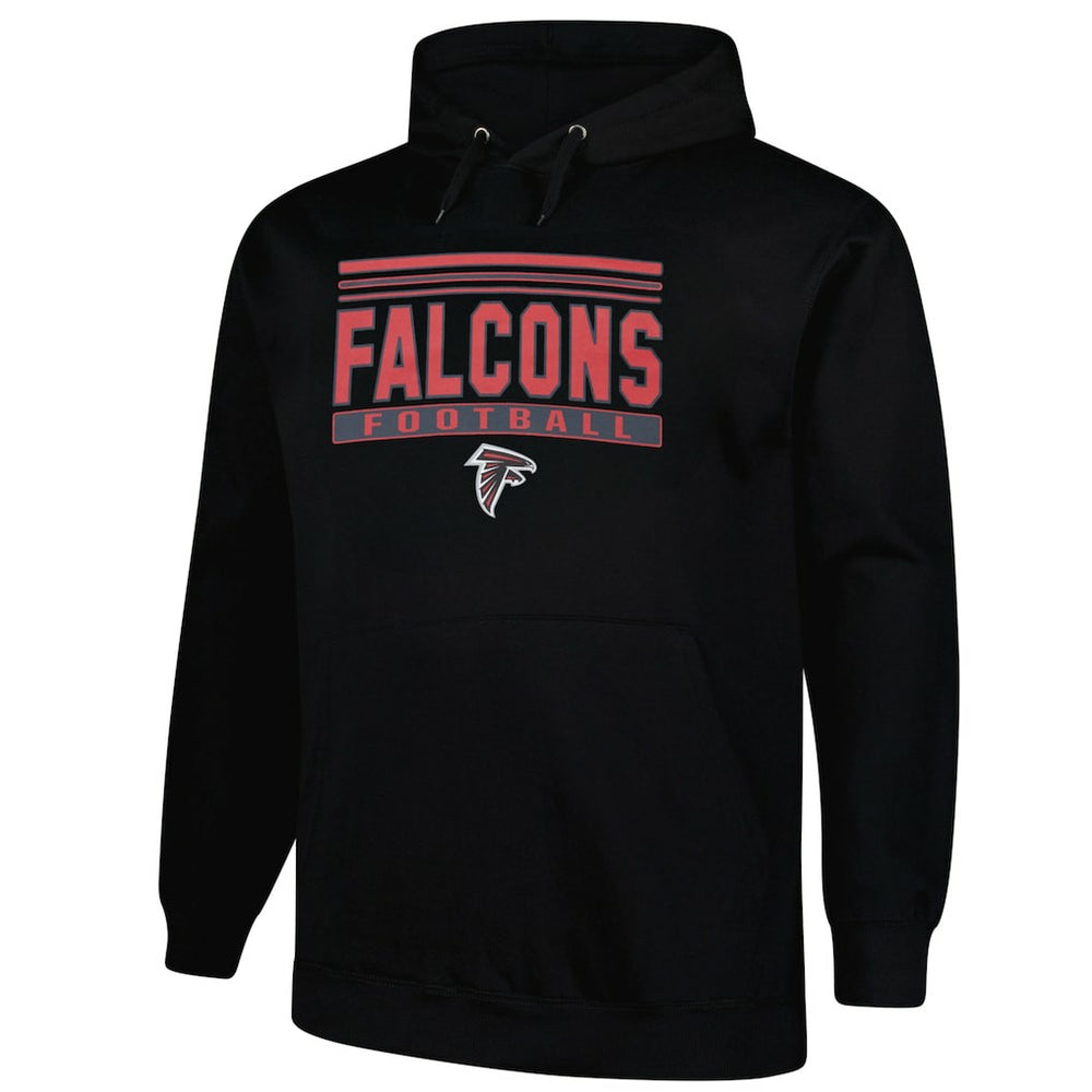 Fanatics Atlanta Falcons Big & Tall Pop Pullover Hoodie Black