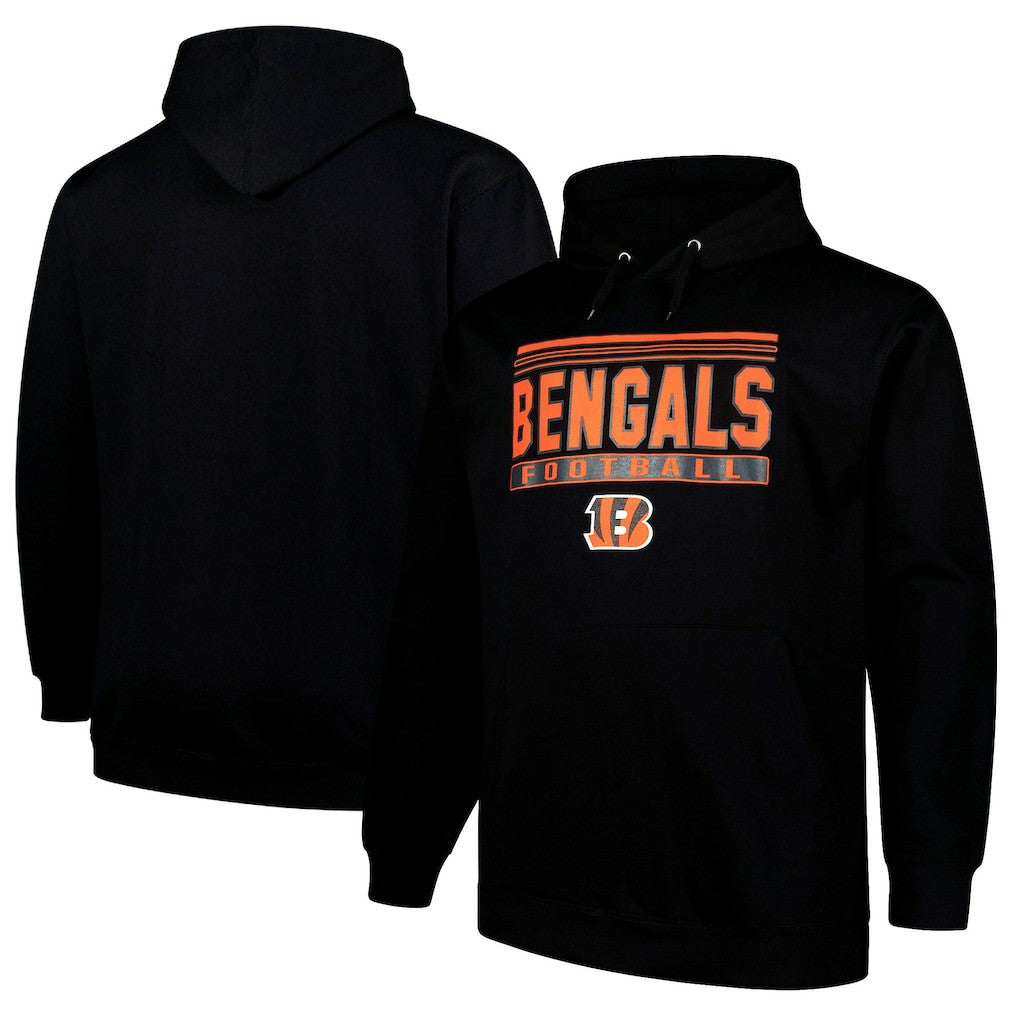 Fanatics Cincinnati Bengals Big & Tall Pop Pullover Hoodie Black
