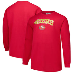 Fanatics San Francisco 49ers Big & Tall Thermal Long Sleeve T-Shirt Scarlet