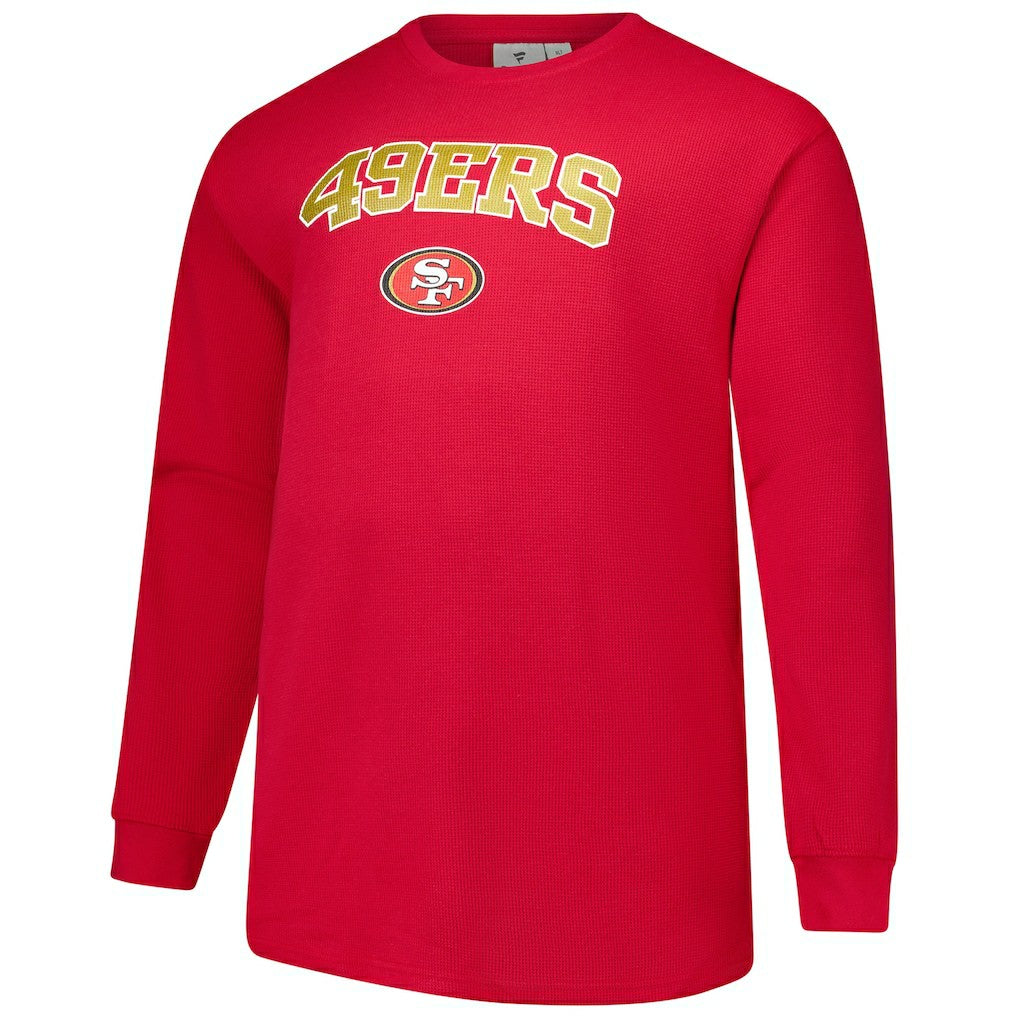 Fanatics San Francisco 49ers Big & Tall Thermal Long Sleeve T-Shirt Scarlet