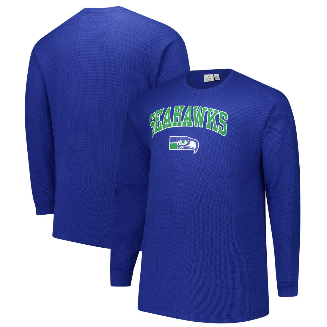 Fanatics Seattle Seahawks Big & Tall Throwback Thermal Long Sleeve T-Shirt Royal