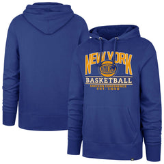 New York Knicks '47 Big & Tall Good Call Headline Pullover Hoodie Blue | 47 brand