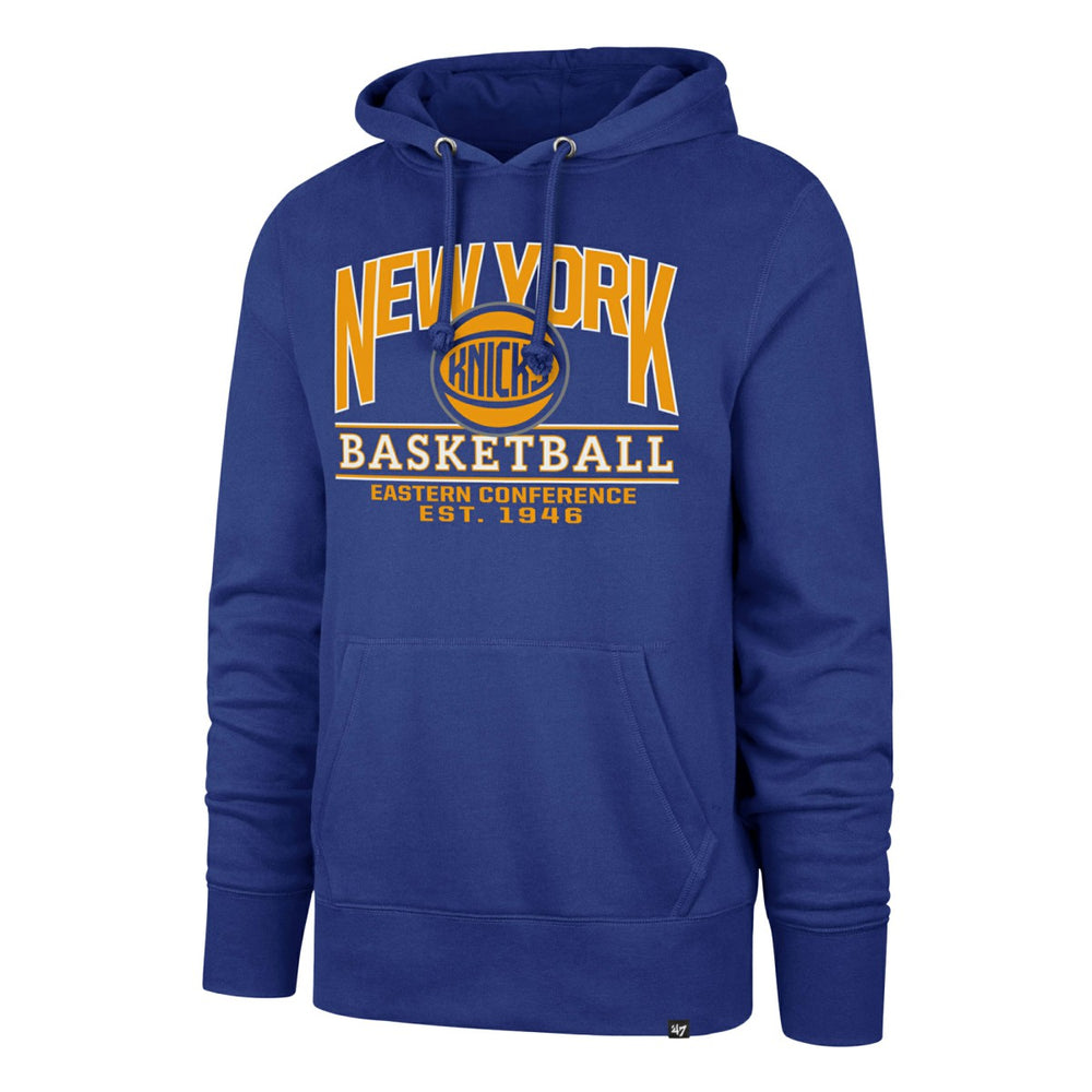 New York Knicks '47 Big & Tall Good Call Headline Pullover Hoodie Blue | 47 brand