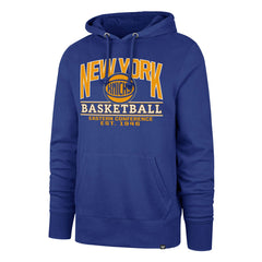 New York Knicks '47 Big & Tall Good Call Headline Pullover Hoodie Blue | 47 brand