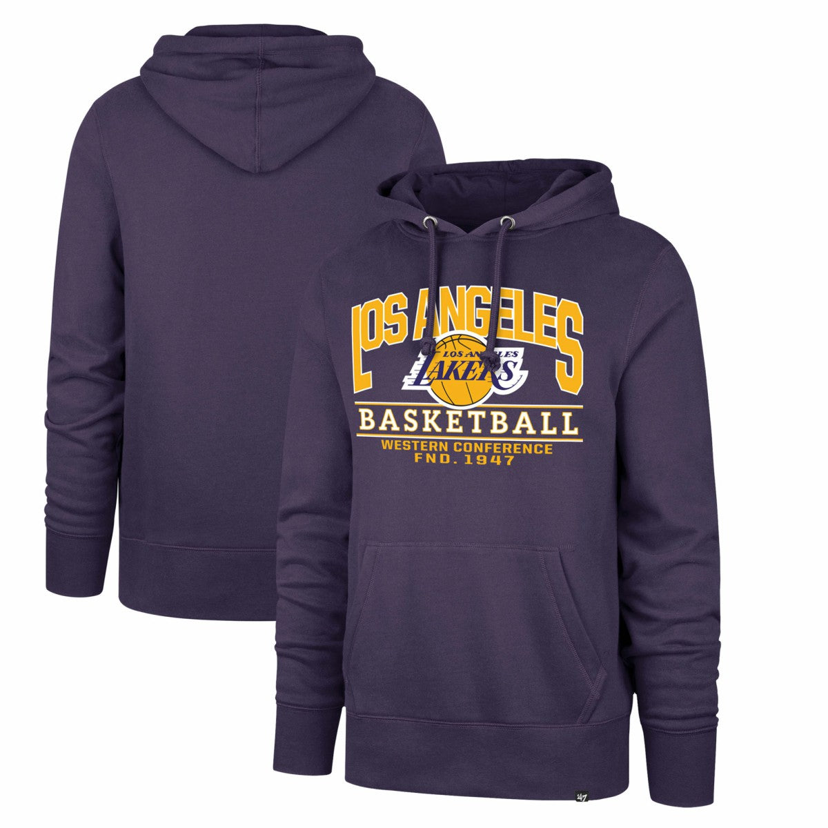 Los Angeles Lakers '47 Big & Tall Good Call Headline Pullover Hoodie Purple | 47 brand Near Me