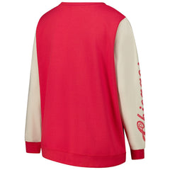 Chicago Bulls '47 Women's Plus Size Oversized Rise Andie Pullover Sweatshirt Red | 47 brand US