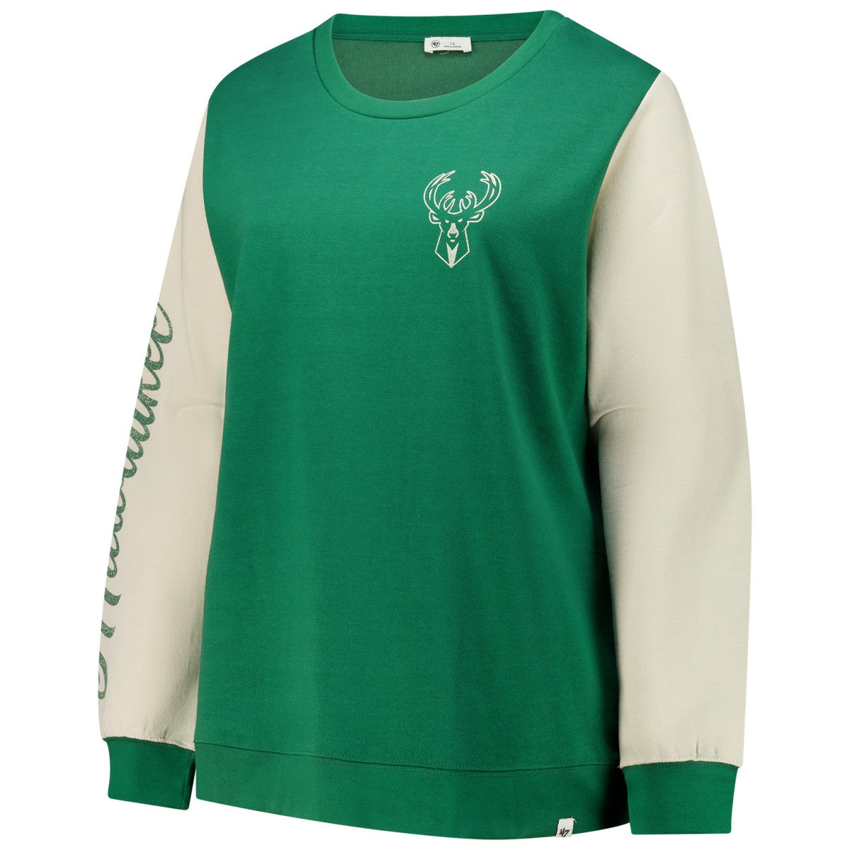 Milwaukee Bucks '47 Women's Plus Size Oversized Rise Andie Pullover Sweatshirt Hunter Green | 47 brand outlet