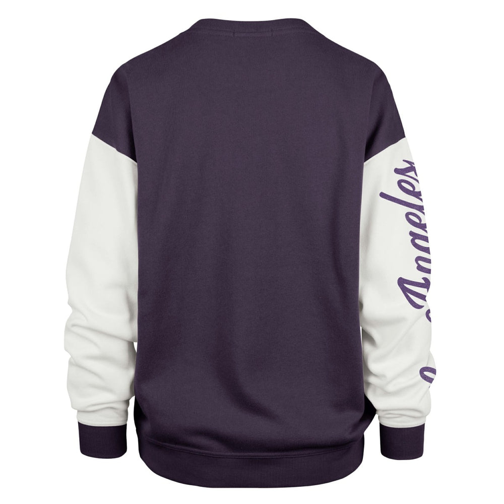 Los Angeles Lakers '47 Women's Plus Size Oversized Rise Andie Pullover Sweatshirt Purple | 47 brand Lifestyle