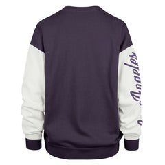 Los Angeles Lakers '47 Women's Plus Size Oversized Rise Andie Pullover Sweatshirt Purple | 47 brand Lifestyle