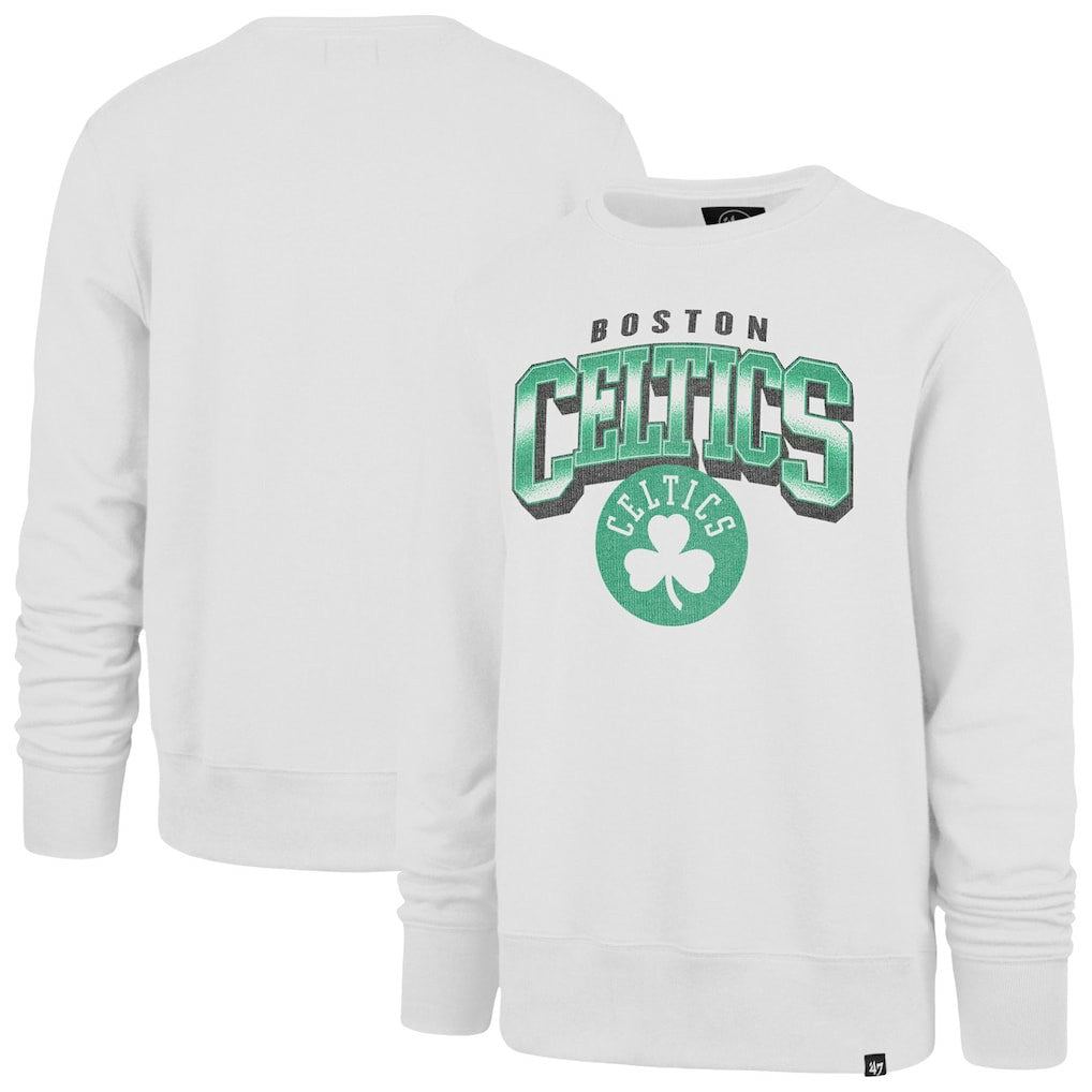 Boston Celtics '47 Big & Tall Spotlight Headline Pullover Sweatshirt Cream | 47 brand Near Me