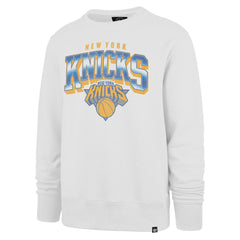 New York Knicks '47 Big & Tall Spotlight Headline Pullover Sweatshirt Cream | 47 brand