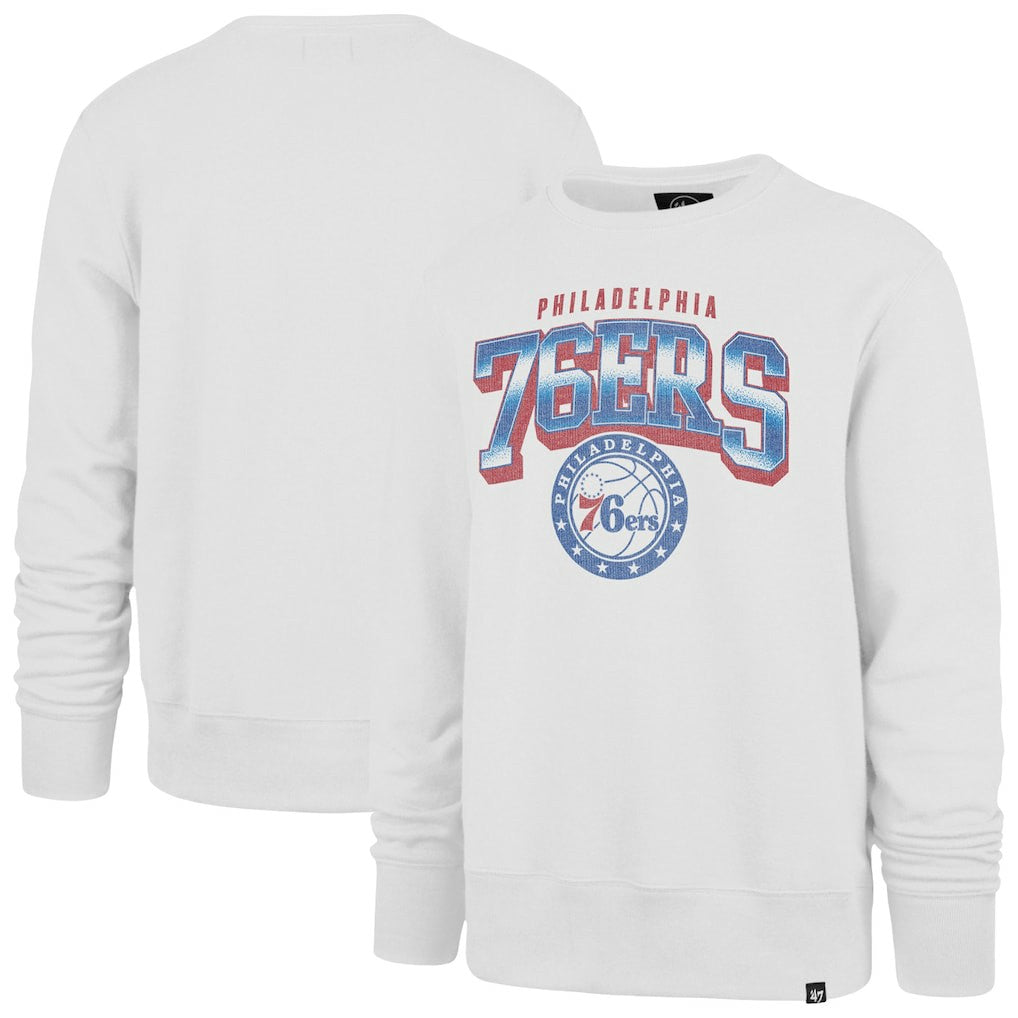Philadelphia 76ers '47 Big & Tall Spotlight Headline Pullover Sweatshirt Cream | 47 brand online