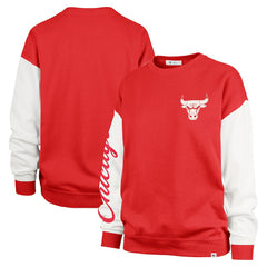 Chicago Bulls '47 Women's Rise Andie Oversized Pullover Sweatshirt Red | 47 brand for sale