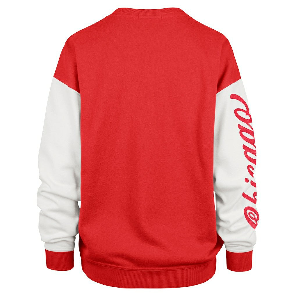 Chicago Bulls '47 Women's Rise Andie Oversized Pullover Sweatshirt Red | 47 brand for sale