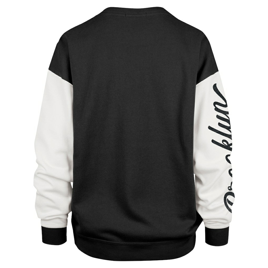 Brooklyn Nets '47 Women's Rise Andie Oversized Pullover Sweatshirt Black | 47 brand online