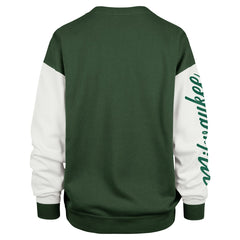 Milwaukee Bucks '47 Women's Rise Andie Oversized Pullover Sweatshirt Hunter Green | 47 brand discount