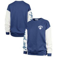 New York Knicks '47 Women's Rise Andie Oversized Pullover Sweatshirt Blue | 47 brand US