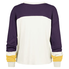 Los Angeles Lakers '47 Women's Curve Raglan Long Sleeve T-Shirt Cream | 47 brand Near Me