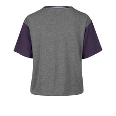 Los Angeles Lakers '47 Women's Rise Clubhouse Ziggy Color Block T-Shirt Gray | 47 brand Near Me