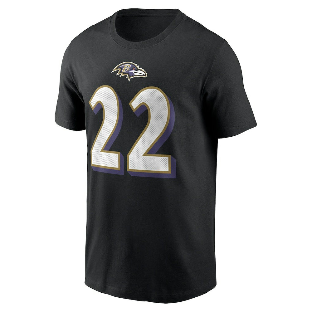 Nike Derrick Henry Baltimore Ravens Player Name & Number T-Shirt Black