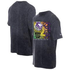 Sacramento Kings Distressed Sport Classics Enzyme Washed T-Shirt Black | New Era US
