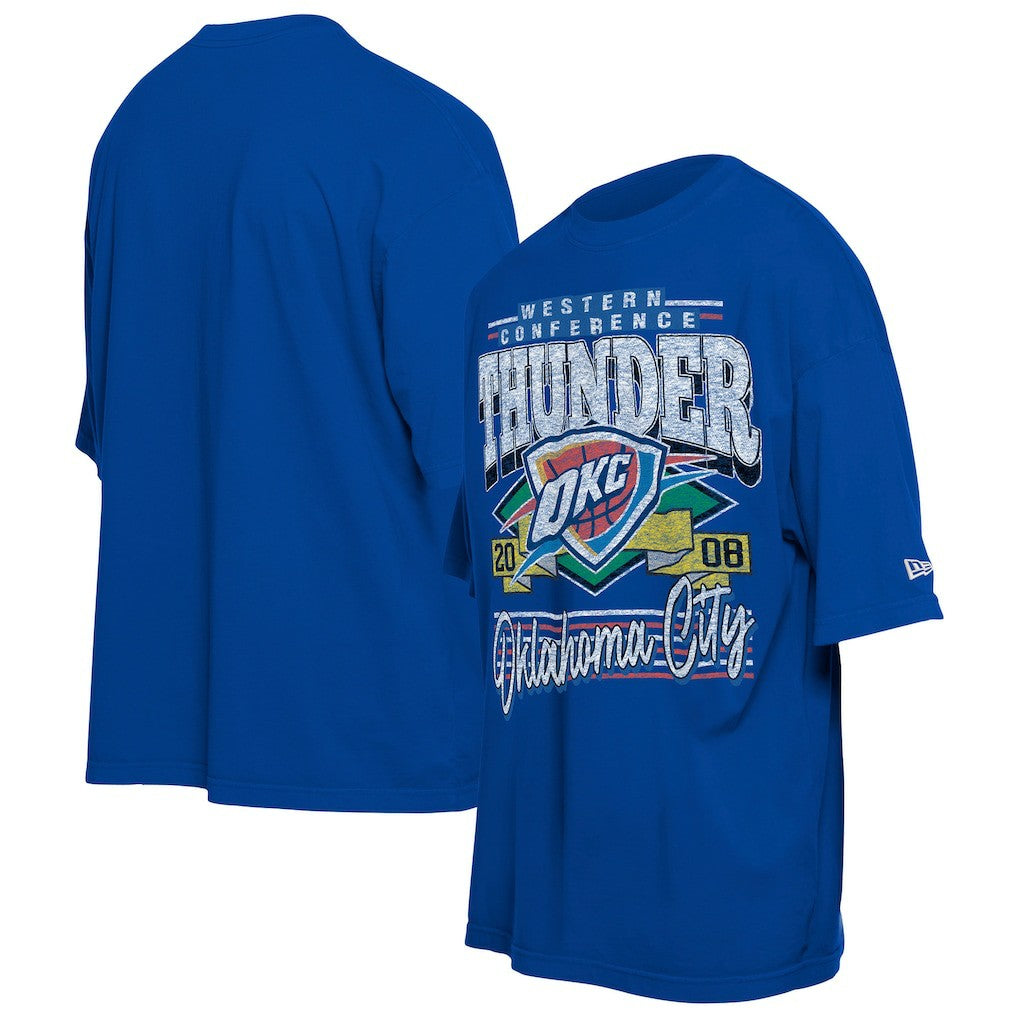Oklahoma City Thunder Distressed Sport Classics T-Shirt Blue | New Era outlet