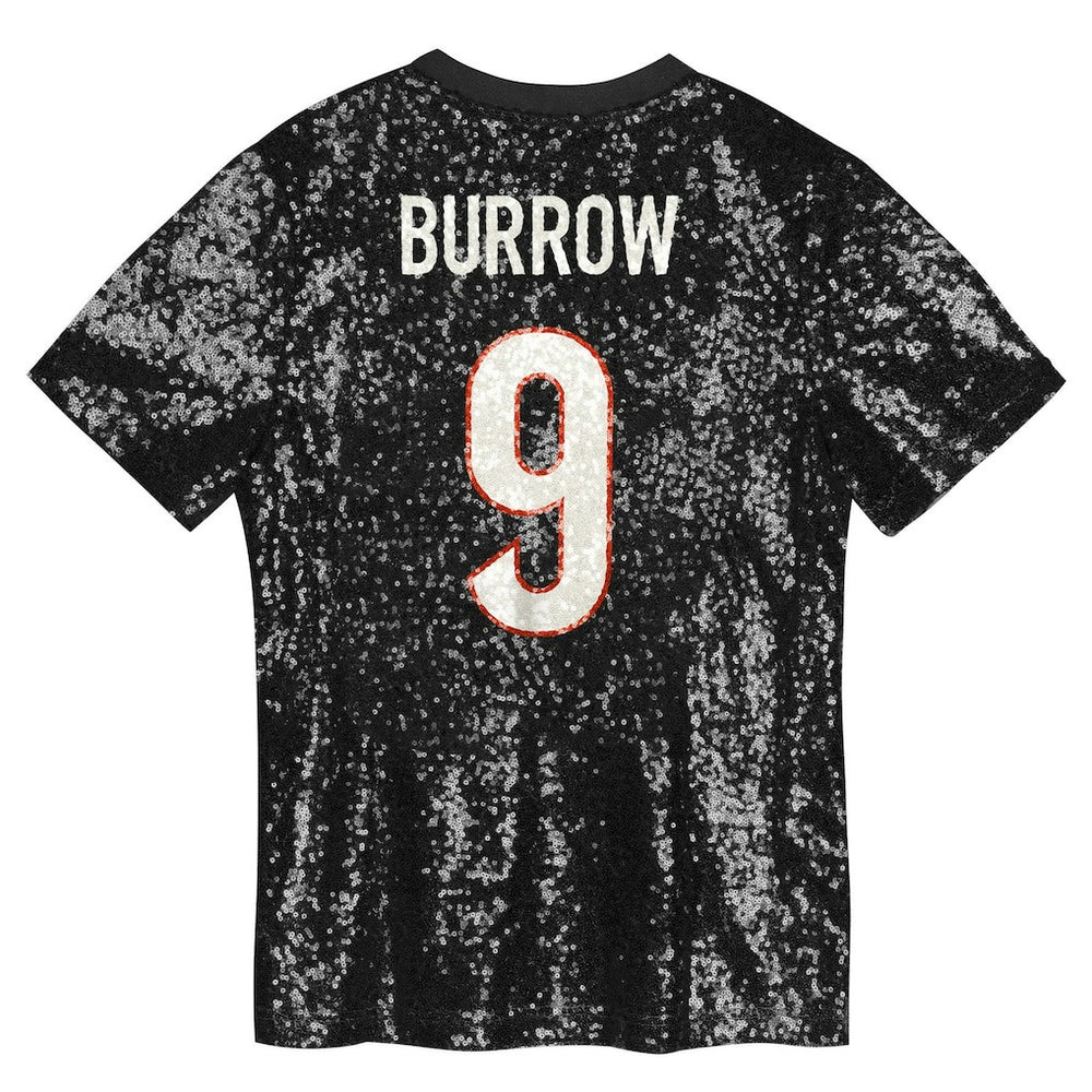 Joe Burrow Cincinnati Bengals Women's Player Name & Number V-Neck Fashion Jersey Black
