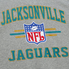 Mitchell & Ness Jacksonville Jaguars All Over 4.0 Vintage Logo Pullover Sweatshirt Heather Gray
