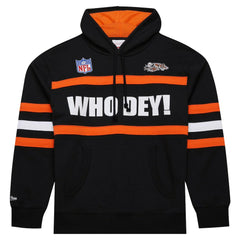 Cincinnati Bengals Vintage Logo Head Coach Fleece Pullover Hoodie Black