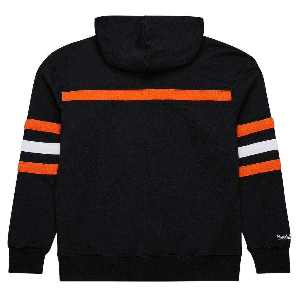 Cincinnati Bengals Vintage Logo Head Coach Fleece Pullover Hoodie Black