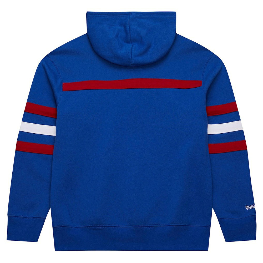 New York Giants Vintage Logo Head Coach Fleece Pullover Hoodie Royal