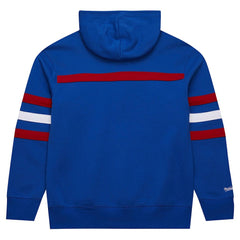 New York Giants Vintage Logo Head Coach Fleece Pullover Hoodie Royal