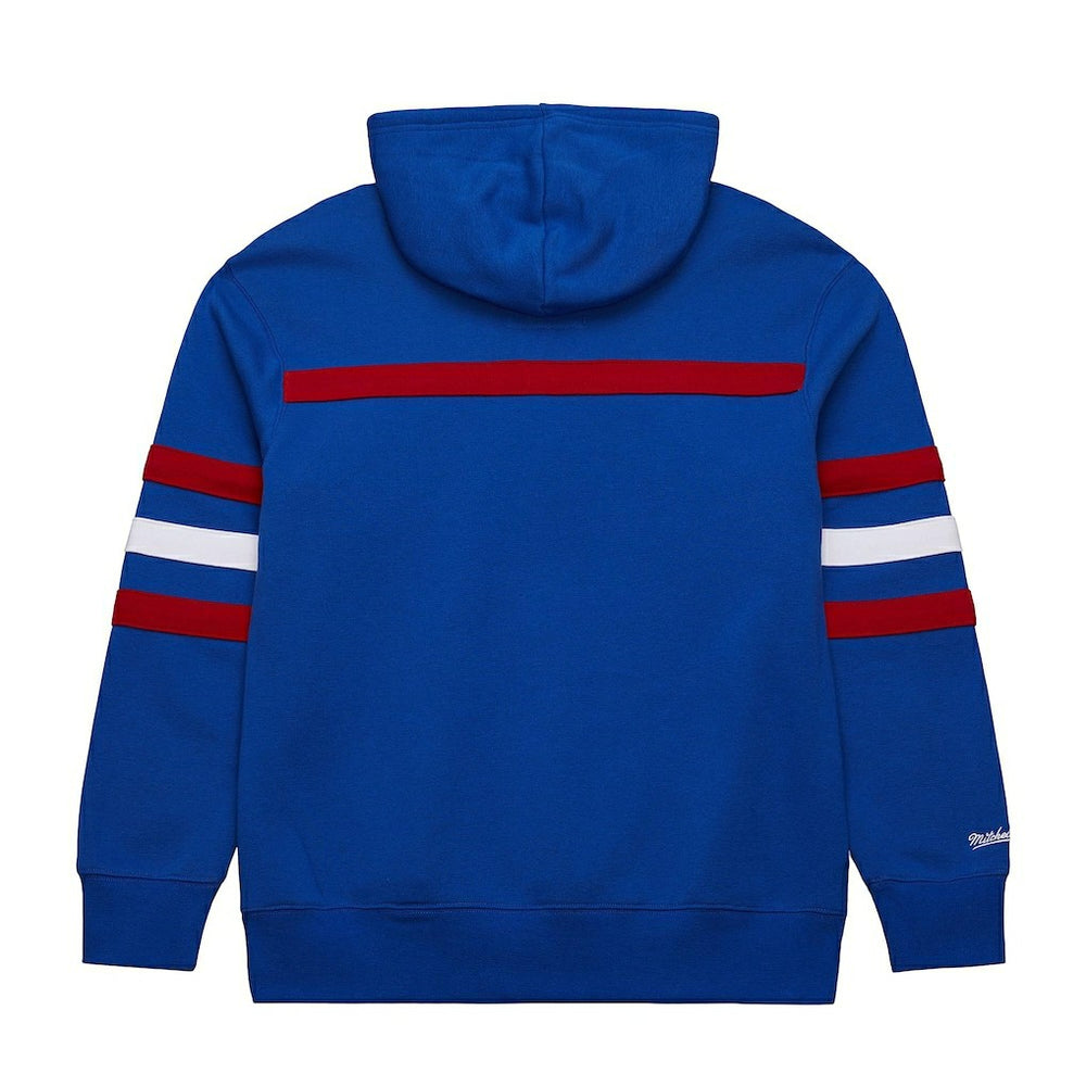 New England Patriots Vintage Logo Head Coach Fleece Pullover Hoodie Royal