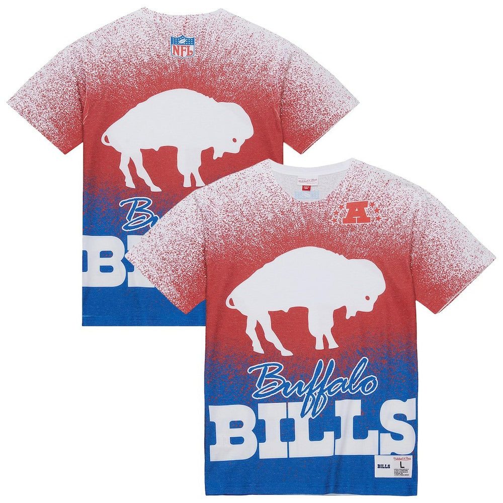 Mitchell & Ness Buffalo Bills Team Burst Vintage Logo T-Shirt White