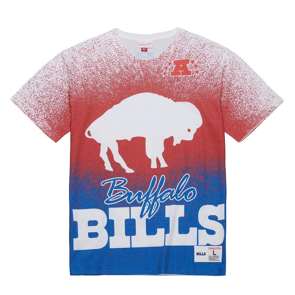 Mitchell & Ness Buffalo Bills Team Burst Vintage Logo T-Shirt White