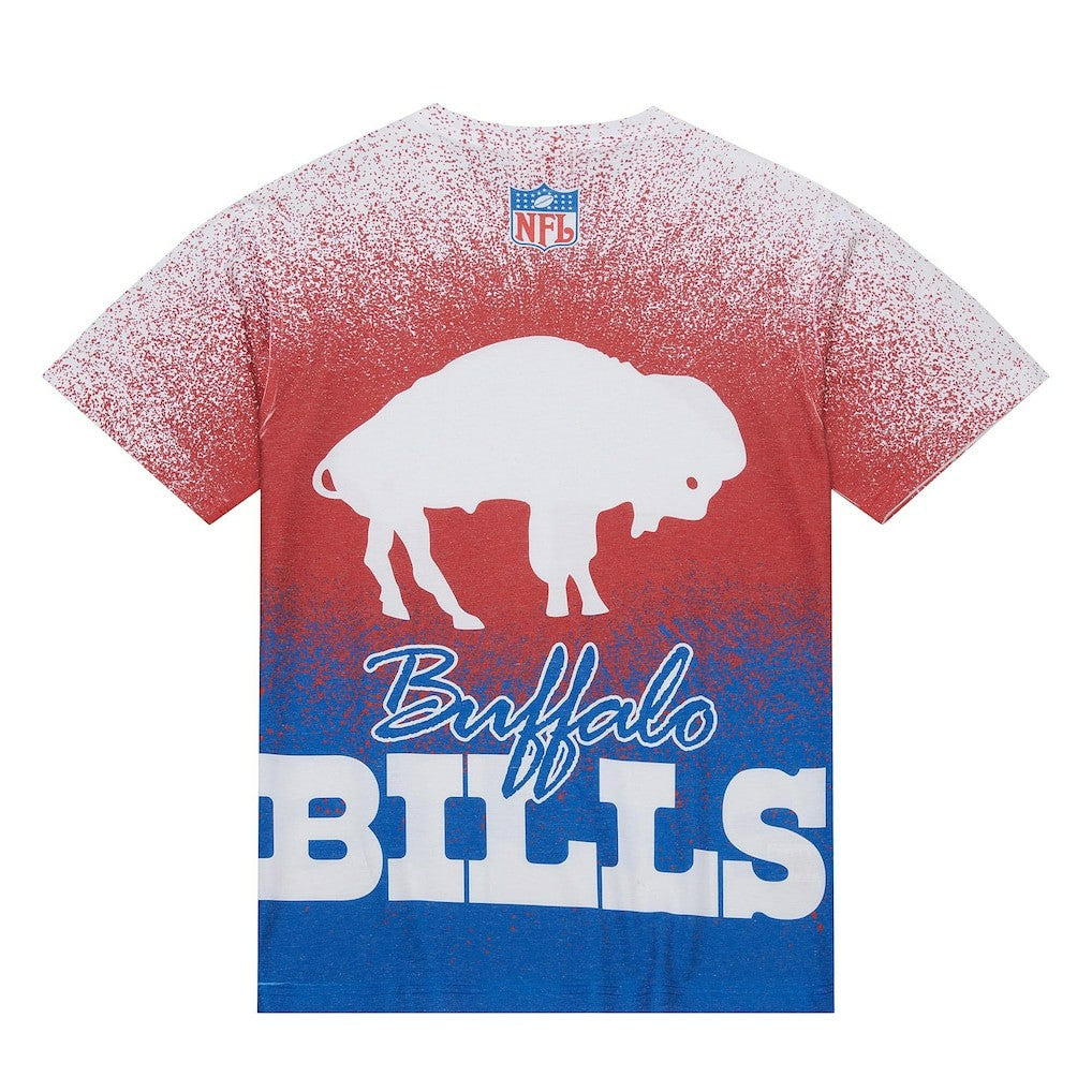 Mitchell & Ness Buffalo Bills Team Burst Vintage Logo T-Shirt White