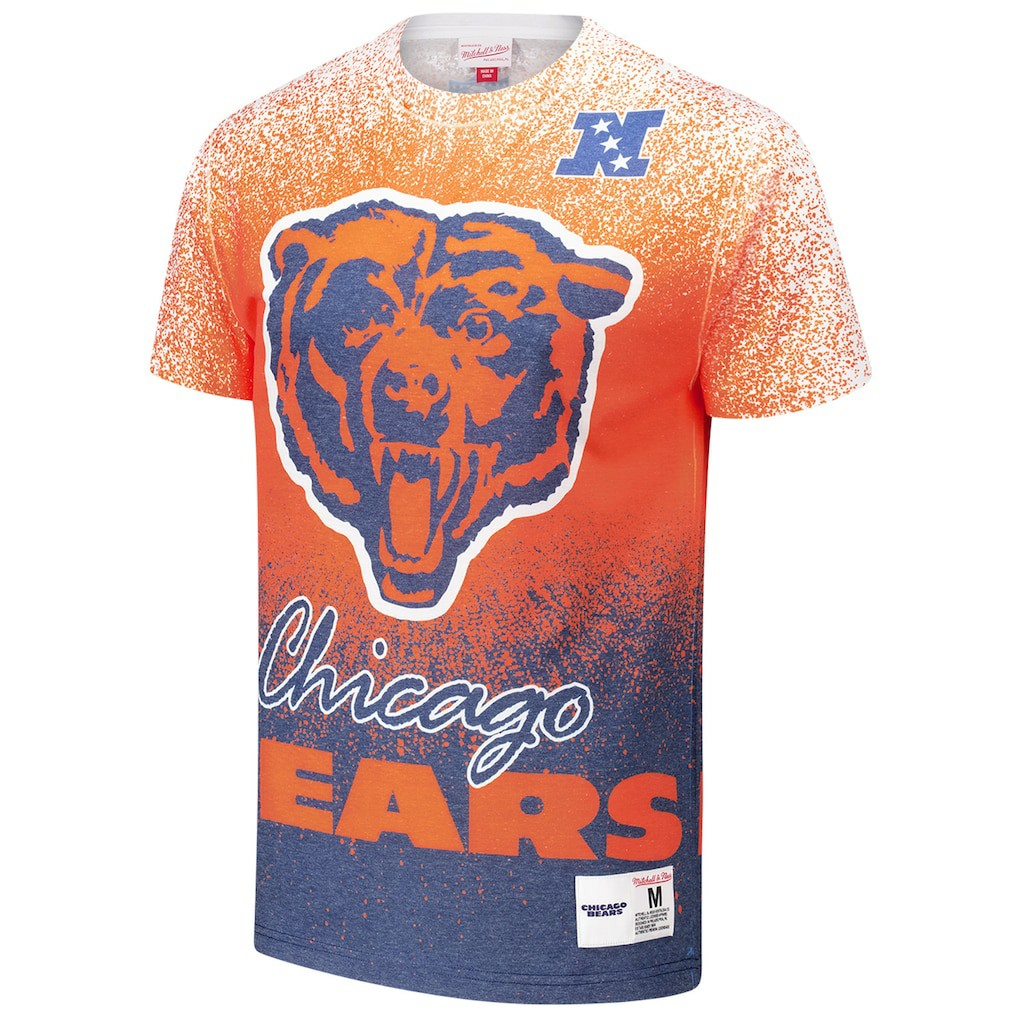 Mitchell & Ness Chicago Bears Team Burst Vintage Logo T-Shirt White