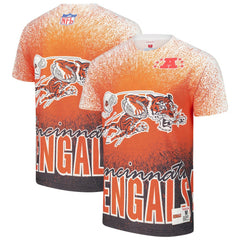 Mitchell & Ness Cincinnati Bengals Team Burst Vintage Logo T-Shirt White