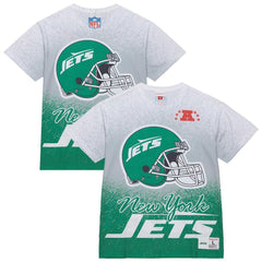 Mitchell & Ness New York Jets Team Burst Vintage Logo T-Shirt White