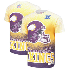 Mitchell & Ness Minnesota Vikings Team Burst Vintage Logo T-Shirt White